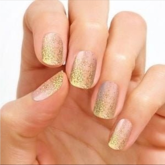 *Retired* Color Street: Golden Girly | Gold Metallic Glitter Dipped Party Yellow - Picture 12 of 14
